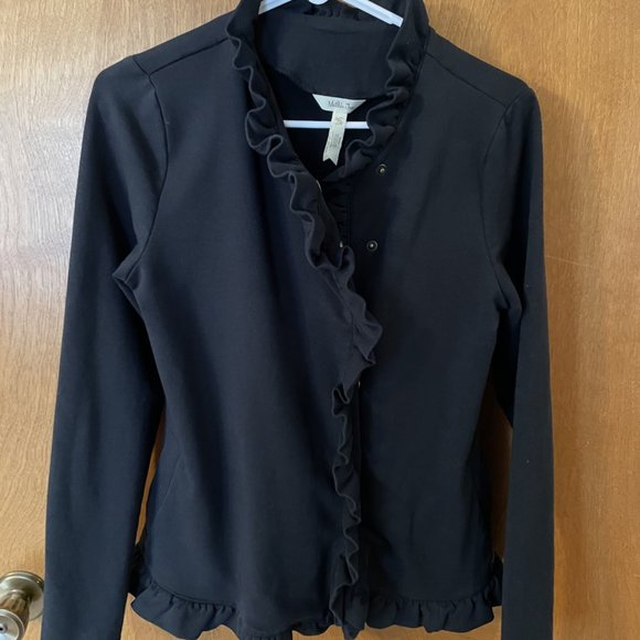 Womens Matilda Jane Black Ruffle Jacket XSmall - Picture 3 of 8